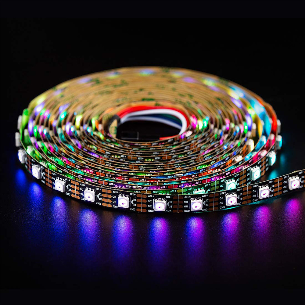 DC12V WS2815 (Upgraded WS2812B) 5M 300 LEDs Individually Addressable Digital Strip Lights (Dual Signal Wires), Waterproof Dream Color Programmable 5050 RGB Flexible LED Ribbon Light